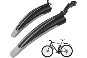 Ledeak Parafango Bici, Universale MTB Bicicletta Pneumatic Parafango Posteriore Anteriore Biciclette Mountain Bike parafanghi Regolabile Accessori Set