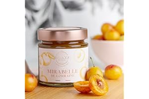 O DÉLICES DE LUCAS Ô Délices de Lucas – Confiture Mirabelle de Lorraine 62% Fruits – Artisanale et Fabriquée en France – Pot en Verre 230 g – Gastronomie Française