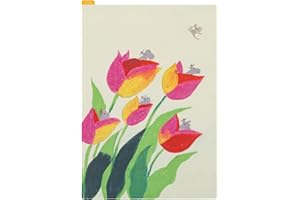 ほぼ日 Hobonichi Techo Planner Accessories Keiko Shibata: tablica ołówkowa do rozmiaru A5 (kołyszące się tulipany)