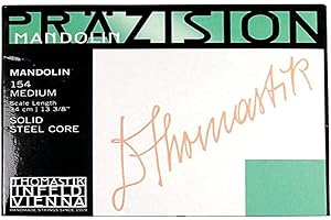 THOMASTIK-INFELD Thomastik Cuerdas para Mandolina juego tensión medium con lazo, escala 34 cm