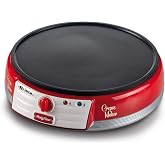 Ariete Party Time Krep Makinesi Kırmızı 0202/00-1000 Watt, 30 cm Yapışmaz Plaka, Sıcaklık Ayarı, Sıcaklık Hazır Işığı, Tahta 
