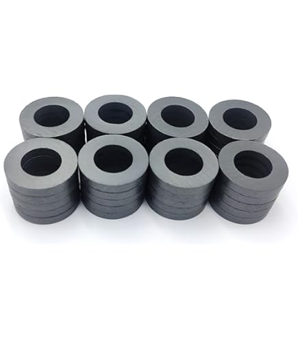 Y30BH Ceramic Ring Magnet - 1-7/8 In. O.D X 1 In. I.D X 3/8 In. Thick