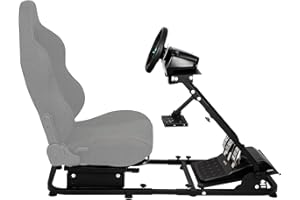 Anman Racing Wheel Stand, Adjustable Racing Simulator Cockpit,Driving Simulator Seat fit for G25 G27 G29 G920 NOT Include Wheel Shifter Pedals