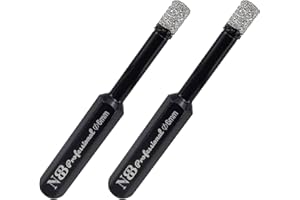 NBB Brocas de diamante con vástago hexagonal,corona diamante para taladrar en seco en porcelana, cerámica, baldosas, granito, azulejo, meyor en húmedo, en taladros de cable o sin cable (2, 6mm)