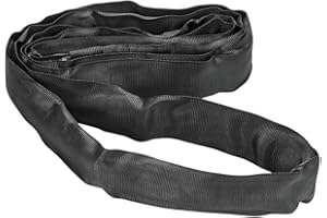 LOADCARE Sangle de levage ronde - Charge maximale : 2000 kg - Avec noyau en polyester - Noir - DIN EN 1492-2 (3 mètres)