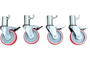 TOPTOWER Scaffold Tower Standard Locking Castors (Set of 4) 40mm Internal Socket