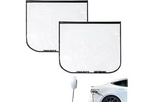 BAFANGLAIUK 2PC EV Charger Port Cover, Car Charging Port Rain Cover, Rainproof Waterproof Outdoor Electric Car Charging Port Plug Cover, EV Charging Port Dustproof Cover, Snow And Rain Protection