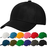 4sold 100% Cotton Men's Cap &ndash; Adjustable, Lightweight, Breathable Summer, Sport and Daily Use &ndash; Classic Style without Logo, C