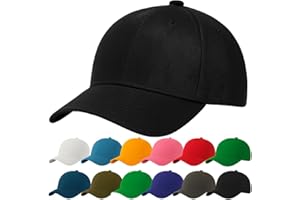 4sold Baseball Cap Baumwolle, Unisex Baseballkappe Herren Damen, Verstellbar Einheitsgröße, Sonnenmütze, Leicht & Atmungsaktiv, Sport Freizeit Outdoor