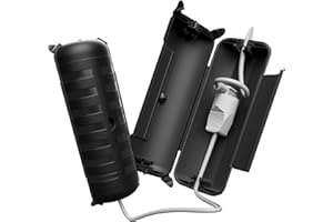 RESTMO Boîte Électrique Étanche IP44 (29x11x7,5cm) lot de 2 – Boîtier Extérieur pour Rallonges, Câbles, Décorations Vacances, Lumières Noël, Outils Électriques (Couleur:Noir)