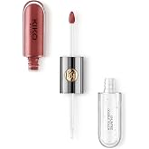 Kiko Milano Ruj - Unlımıted Double Touch - 108 Satin Currant Red - Uzun S&uuml;re Kalıcı Parlak/Mat Likit Lipstick