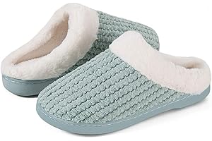 IceUnicorn Hausschuhe Damen Winter Hausschuhe Herren Wärme Memory Foam Home Plüsch Rutschfeste Drinnen und Draußen Slipper