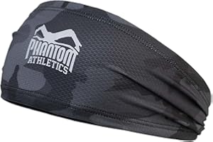 PHANTOM ATHLETICS Phantom – sportowa opaska na czoło | opaska na głowę (Team – szary Camo)