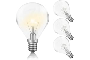 ‎JAENMSA Jaenmsa Backofenlampe 40W 300 Grad E14& G45 Glühbirne 76x44mm Dimmbar G45 230V, bis 300°C Hitzebeständiges, 2800K Warmweiß für Neff Bosch Backofen Kühlschrank Mikrowelle Dunstabzugshaube