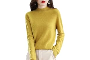 NEARFLYING Cashmere Sweaters for Women, 100% Cashmere Lightweight Long Sleeve Crew Neck Pullover Knit Jumpers