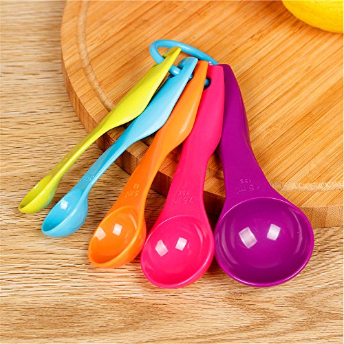 5-teiliges New Messlöffel Set Kitchen Craft Colourworks Louis VI/Salz/Kaffeelöffel - 6