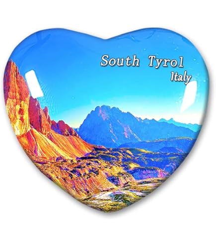 Italien Malcesine Kühlschrankmagnet - Herzförmiger Reisesouvenir Aus Kristallglas