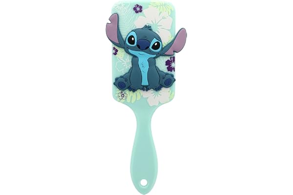 DISNEY Stitch - Brosse à cheveux silicone 3D STITCH - Lilo & Stitch - Tous types de cheveux