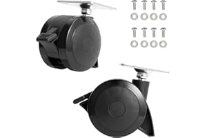 WELL GRILL Feststellbare Lenkrolle Gasgrill für Weber Spirit 200/300 Series Grills (2013-Newer), 69828 Aktualisierung Fixierbar Rollen Schwerlastrollen Zubehör, 7.6cm Dia, 2-Packer