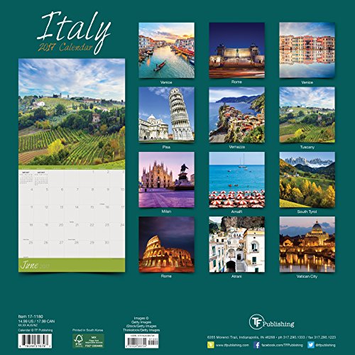 Book's Cover of Italy 2017 Calendar