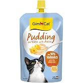 GimCat Peynirli puding - arada sırada kalsiyum i&ccedil;eren kremsi atıştırmalık - Almanya'da &uuml;retilmiştir (1 x 100 g)