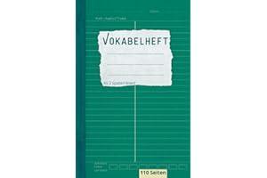 Vokabelheft A5 2 Spalten liniert: 110 Seiten Lineatur 53 mit Teilungslinie | Inhaltsverzeichnis, Erfolgs-Tracker| Schulbedarf für Schulanfang, ... Französisch, Latein, Spanisch, Italienisch