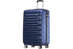 TRVLMORE Koffer & Trolleys - Handgepäck Koffer - Reisekoffer Mit Rollen - Handgepäck Trolley 55x40x20, Hartschalenkoffer Klein, Koffer Handgepäck 55x40x20 Leicht, Trolley Handgepäck, Luggage, Blau