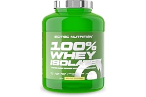 Scitec Nutrition 100% Whey Isolate - Puro Poder Proteico con BCAAs - Glutamina y Arginina - Fórmula sin Azúcar ni Gluten, 1816 g, Plátano