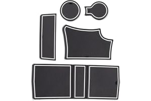 通用 Smabee Tapis de tasse antidérapant en caoutchouc pour Peugeot 208 e-208 2019-2022 GT - Accessoires antidérapants en caoutchouc (blanc)