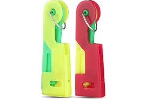 CHUANGDI 2 Pezzi di Infila Ago Automatico a Mano Strumento per Infilare l'Ago della Macchina da Cucire Infila Ago in Plastica con Guida Autonoma del Filo Facile da Utilizzare e Trasportare, Colore Casuale