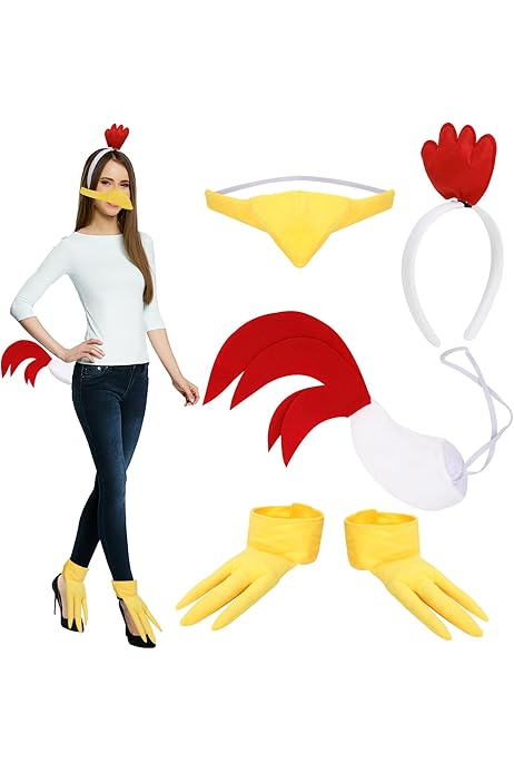 Gallo Vestiti Carnevale Animali Fattoria Costume Gallo Pollo