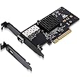 10Gbe PCI-E Network Card with 82599EN(X520-DA1) Controller 10Gb Single Port SFP+ PCI-E Network Card, GiGaPlus 10Gbps PCI Express Ethernet LAN Adapter, 10Gb NIC Supports Windows/Windows Server/VMware