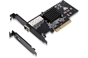 10Gbe PCI-E NIC mit 82599EN(X520-DA1) Controller, 10Gb Single Port SFP+ PCI-E Netzwerkkarte, GiGaPlus 10Gbps PCI Express Ethernet LAN Adapter, Unterstützt Windows/Windows Server/VMware