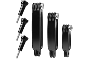 BANTI Braccio di Estensione Braccio Girevole Regolabile Accessori Attacco Attacchi GoPro Bracci di Prolunga Supporto Adattatore per Gopro Hero e Altre Videocamera d’azione