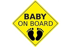 FAMKIT Autocollant de voiture « Baby on Board » - Autocollant de sécurité - Facile à installer - Imperméable - Longue durée de vie