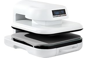 SEEVI Heat Press Machine 15"x15" – Auto Heat Press Heats Up to 410°F (210°C), Ideal for T-Shirts, Sublimation & Iron-On Projects (38x38cm)