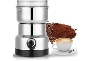 eecoo Macinacaffè Elettrico 200W con Lame in Acciaio Inox Macinino Inossidabile Coffee Grinder per Chicchi di caffè Macina Spezie Semi Pepe Zucchero Sale