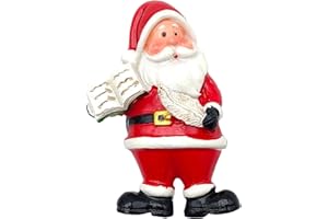 LEDDY LIVING 3D magnes na lodówkę Święty Mikołaj, dekoracyjny świąteczny magnes, idealny do kuchni, tablicy magnetycznej lub biura, pomysł na prezent i dekoracja świąteczna (MOD 8)