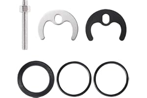 Lyeteung M8 Monobloc Mixer Tap Fixing Fitting Kit, Single Hole Tap Fixing, for Bathroom Basin Kitchen Sink Mixer, Silver