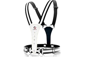 LUMEFIT Reflektierende Weste - Premium Laufweste mit 360-Grad-Sichtbarkeit - Unisex Warnweste für Laufen, Radfahren, Walking - leicht und verstellbar - USB Akku