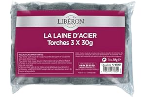 LIBÉRON LIBERON Laine d'acier N° 000 - Mise en cire - 3X30g