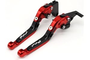 YANGHUA Leve per freno e frizione, accessori per moto, in alluminio, lavorate a macchina a controllo numerico, allungabili e pieghevoli, per vari modelli di Yamaha