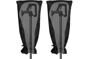 CHEYLIZI 2Stk Wasserhahn Abdeckung Garten Frostschutz für Wasserhahn Aussen Verdickt Winterfest Außenwasserhahn Abdeckung Winterschutz für Wasserhahn Frostsicher (63cmx33cm)