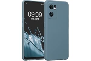 kwmobile Carcasa Compatible con OPPO Find X5 Lite Funda - Bordes elevados anticaídas - Case de TPU y Silicona con Interior de Microfibra - Noche ártica