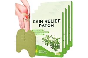 NAVESO 40 Pezzi Cerotto per Alleviare il Dolore al Ginocchio, Patch per Sollievo dal Dolore, Nastro Kinesiologico per Alleviare Il Dolore, al Collo, alla Spalla, al Ginocchio