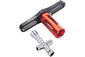 VGOOHOBBY Mirthobby 17mm Wheel Hex Wrench & 4/5/5.5/7mm Small Sleeve Hex Socket Wheel Spanner Tool for 1/8 1/10 RC Car Truck Crawler Truggy Buggy Tires Tyre