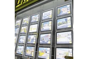 SIGN PRINT LAB LED Window Light Pocket Light Panel Estate Agent Display Double Sided A2 A3 A4 (A3 Portrait)