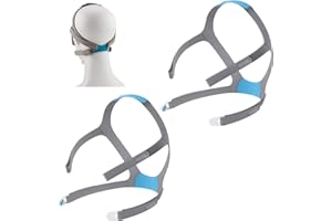 SHDGFB Lot de 2 bandeaux de rechange compatibles avec masque Airfit F30 avec 4 clips, bandeau réglable de rechange pour bandeau F30