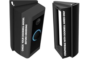 Mars Outpost EU RingWired Video Doorbell Compatible - Wedge | Adjustable Angle Adaptor | 20 to 45 Degrees | Angle Mount/Corner Bracket/Corner Kit