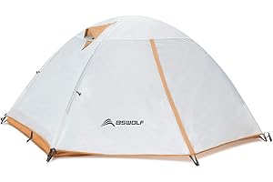 BISINNA 2 Man Camping Tent Waterproof Windproof Two Doors Lightweight Backpacking Tent Easy Setup Double Layer Outdoor Tent for Family Camping Hunting Hiking Mountaineering Travel